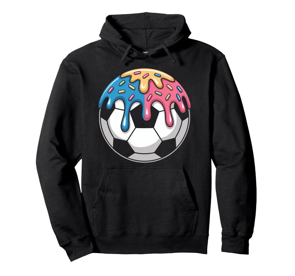Soccer Ice Cream Drip Soccer Player Hoodie - Custom Art Print Unisex - T-Shirt, Sweatshirt, Hoodie