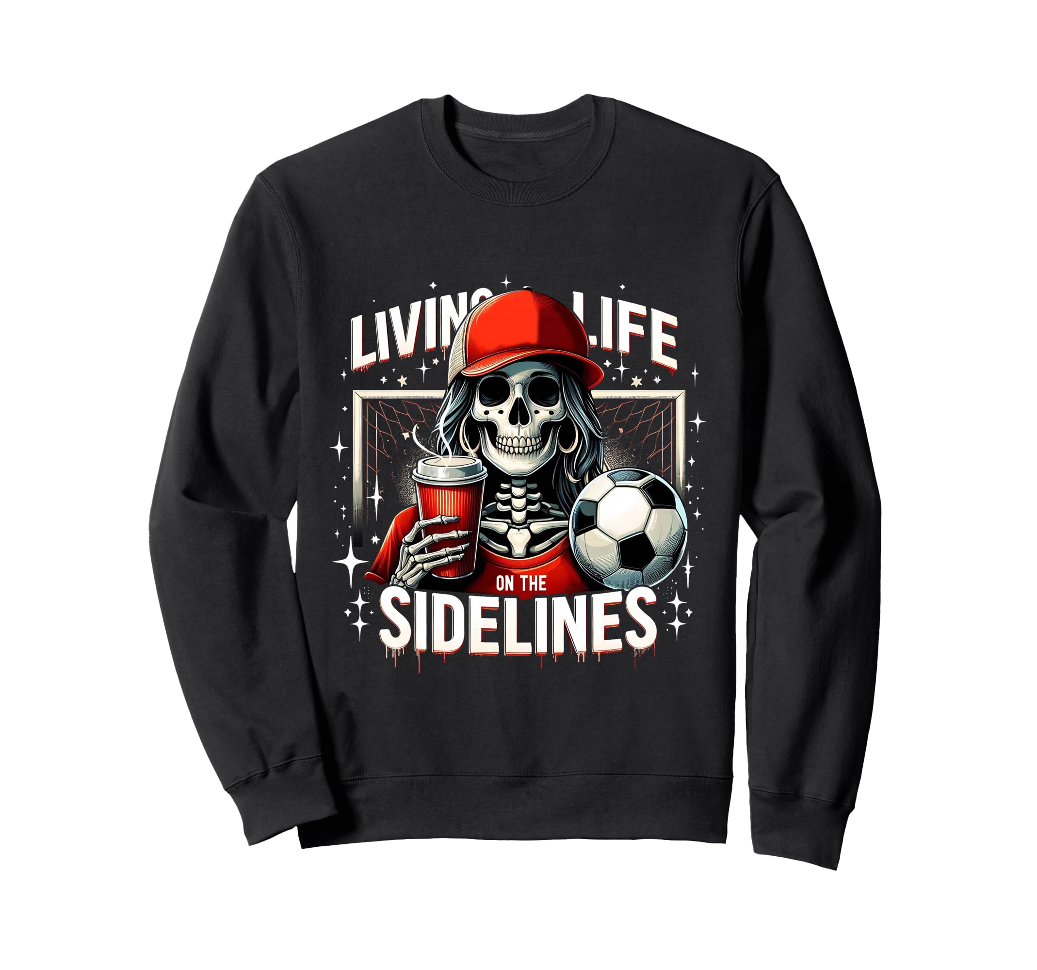 Soccer Mama Mom Life Sidelines Sweatshirt - Novelty Apparel for Adults - T-Shirt, Sweatshirt, Hoodie