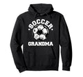 Soccer Grandma Soccer Ball Distressed Hoodie - Trendy Graphic Men Women - T-Shirt, Sweatshirt, Hoodie
