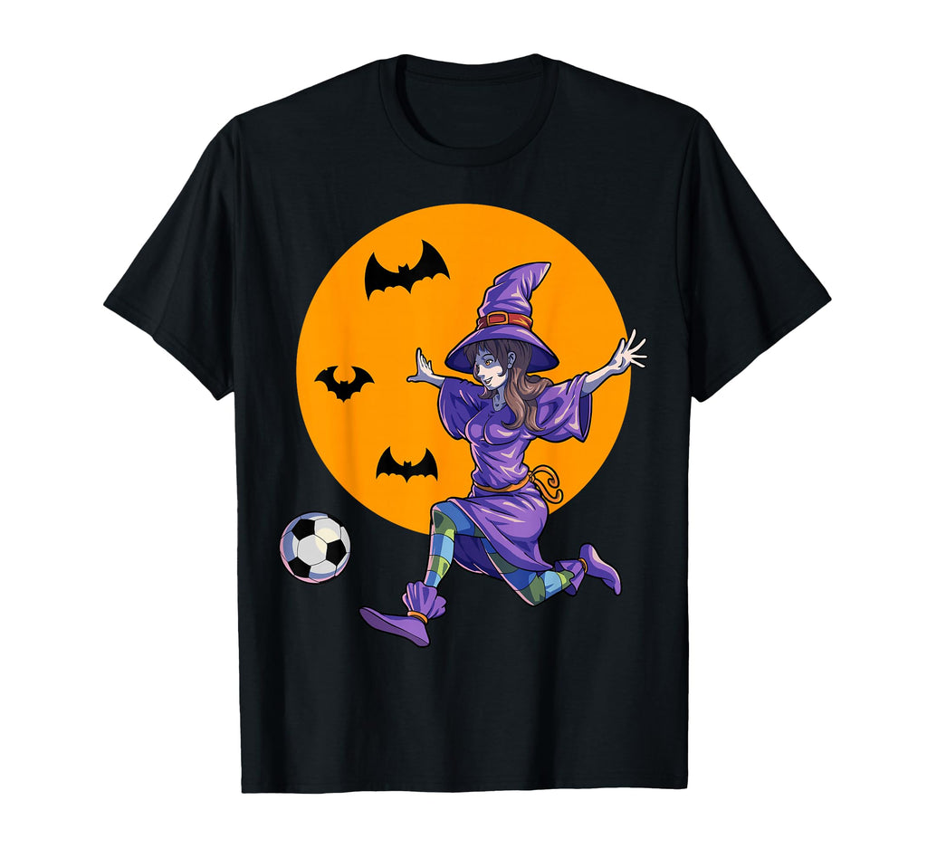 Soccer Witch Halloween Soccer T-Shirt - Casual Everyday Wear Men Women - T-Shirt, Sweatshirt, Hoodie