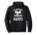 My Favorite Players Call Me Poppy Hoodie - Minimalist Print for Adults - T-Shirt, Sweatshirt, Hoodie