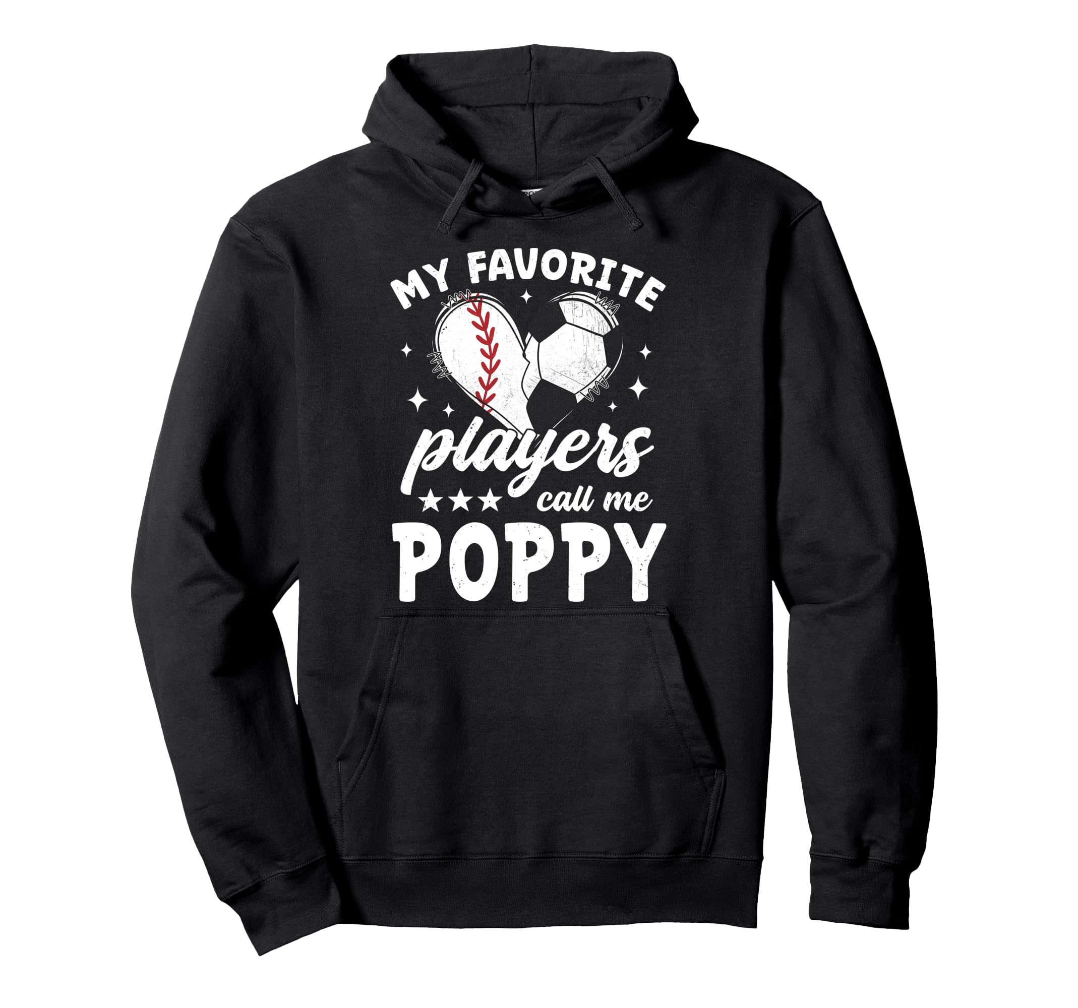 My Favorite Players Call Me Poppy Hoodie - Minimalist Print for Adults - T-Shirt, Sweatshirt, Hoodie