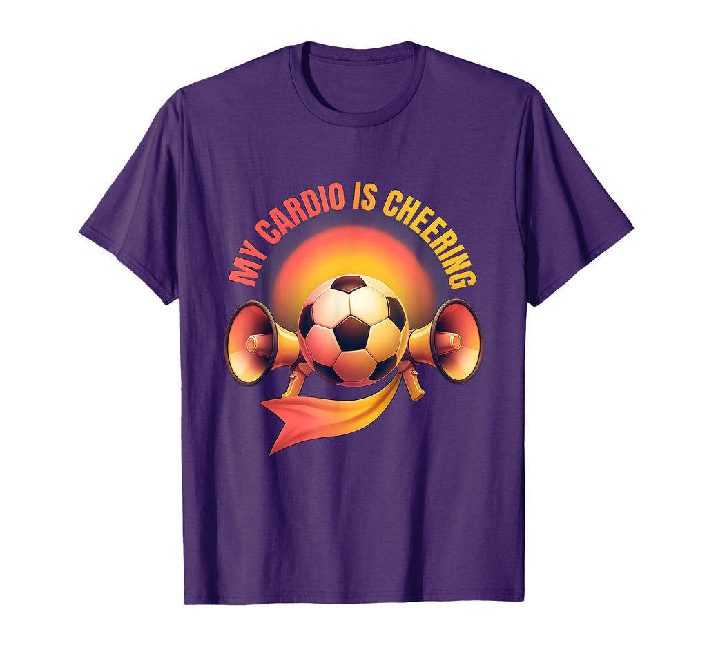 My Cardio Is Cheering Soccer Mom T-Shirt - Minimalist Print Unisex - T-Shirt, Sweatshirt, Hoodie