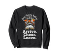 Busy Raising Ballers Arrive Cheer Sweatshirt - Aesthetic Graphic Men Women - T-Shirt, Sweatshirt, Hoodie