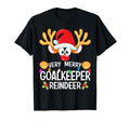 Matching Very Merry Goalkeeper Reindeer T-Shirt - Unique Graphic for Adults - T-Shirt, Sweatshirt, Hoodie