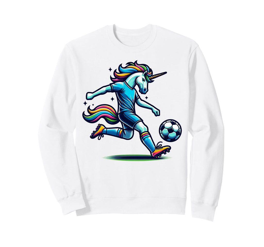 Footballer Unicorn Fans Soccer Sweatshirt - Streetwear Style Men Women - T-Shirt, Sweatshirt, Hoodie