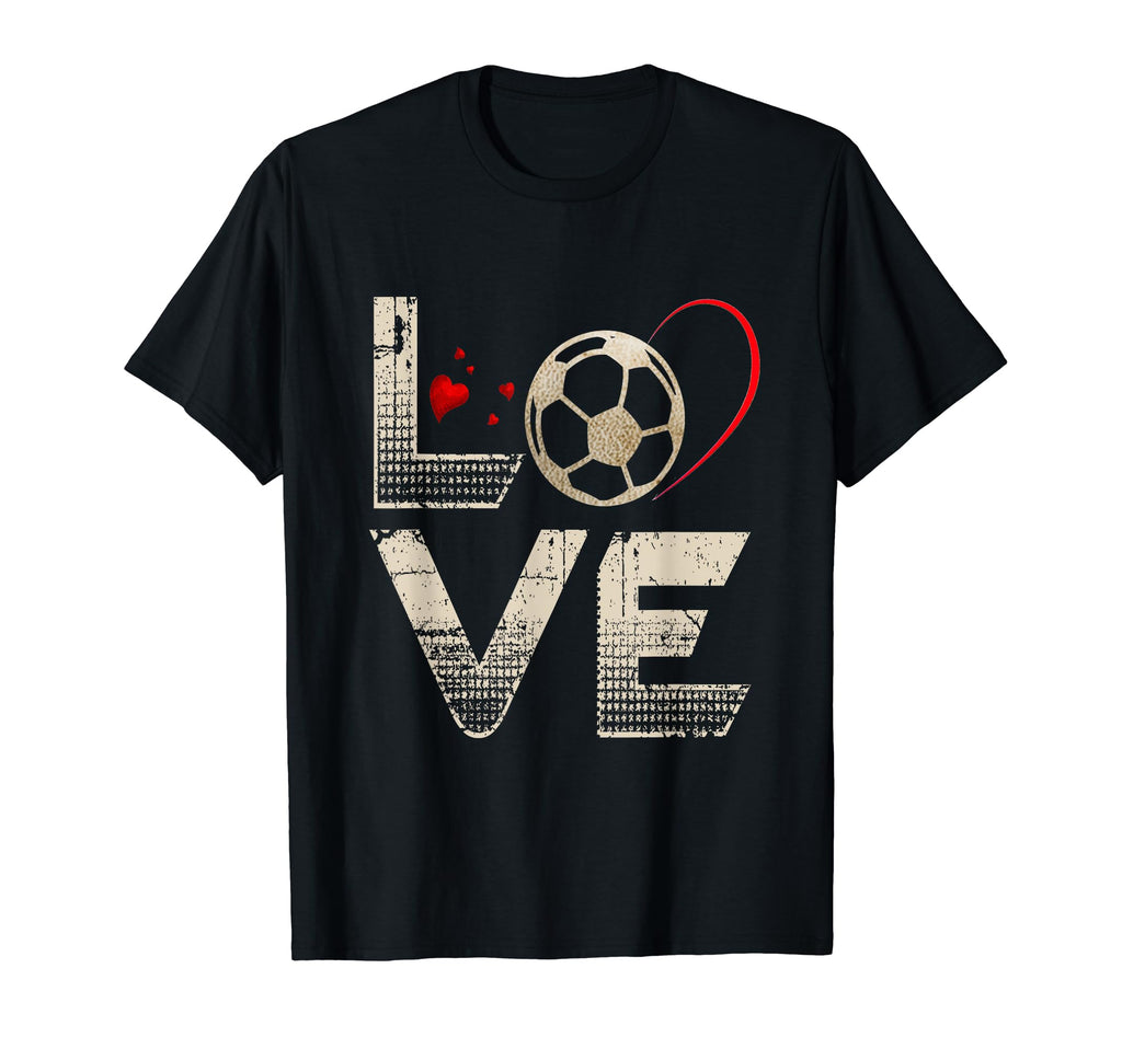 Love Heart Soccer Team Sport Fans Player T-Shirt - Graphic Print Men Women - T-Shirt, Sweatshirt, Hoodie