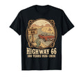 Highway 66 100 Years 1926 2026 Car T-Shirt - Trendy Graphic for Adults - T-Shirt, Sweatshirt, Hoodie