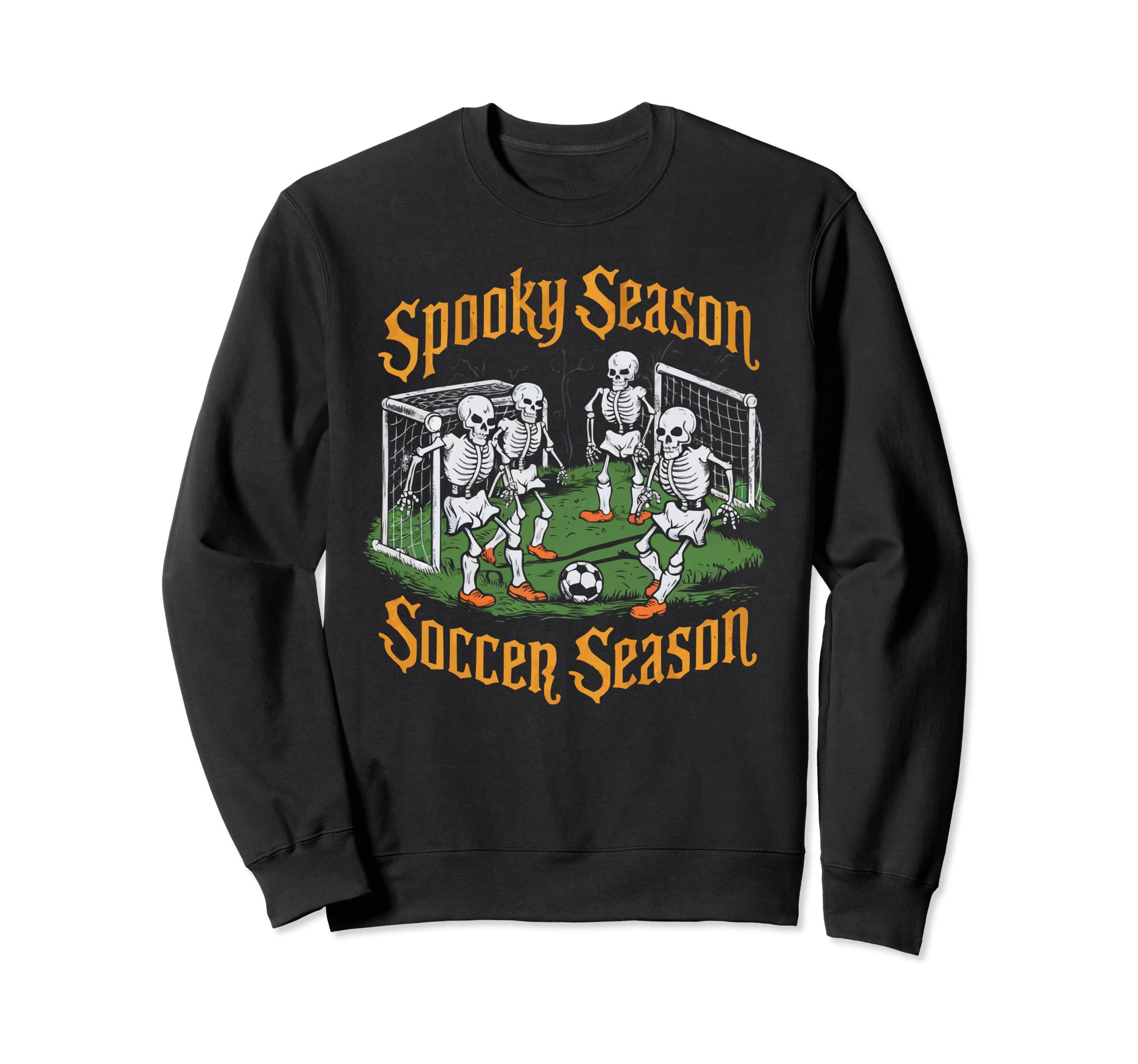Soccer Halloween Spooky Goalkeeper Sweatshirt - Trendy Graphic Men Women - T-Shirt, Sweatshirt, Hoodie