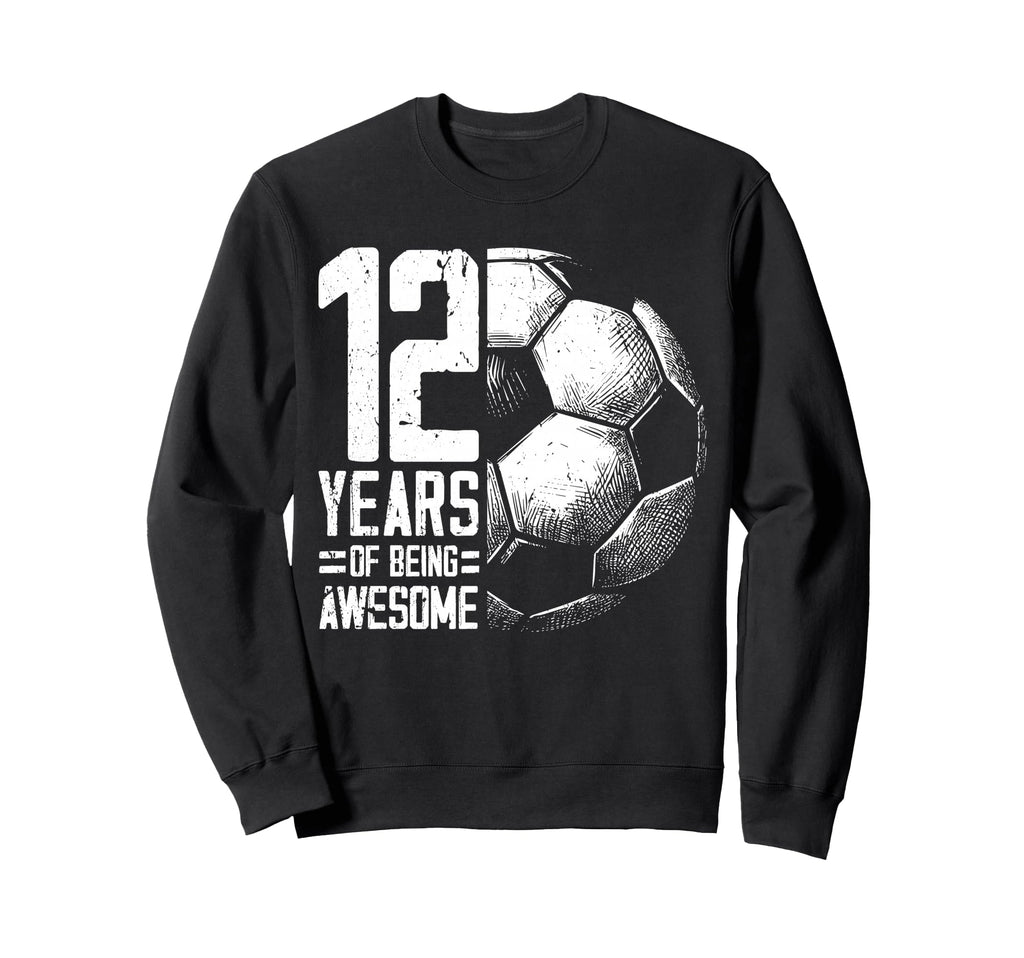 12Th Birthday Soccer Player Sweatshirt - Custom Art Print Men Women - T-Shirt, Sweatshirt, Hoodie