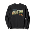 Austin Texas Postcard And Co Sweatshirt - Aesthetic Graphic for Adults - T-Shirt, Sweatshirt, Hoodie