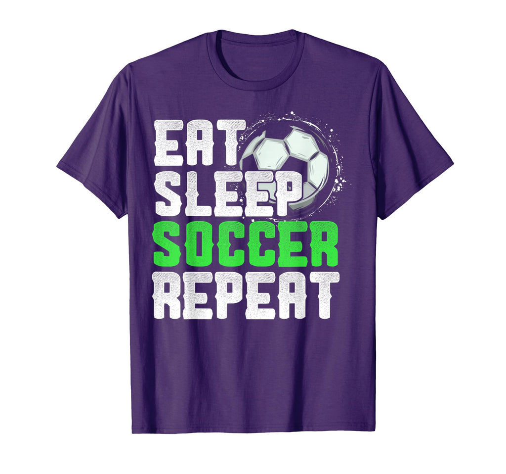 Eat Sleep Soccer Repeat Sport Player T-Shirt - Unique Graphic for Adults - T-Shirt, Sweatshirt, Hoodie