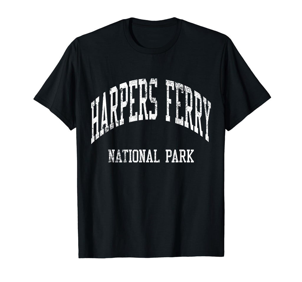 Harpers Ferry National Park 70S College T-Shirt - Aesthetic Graphic Unisex - T-Shirt, Sweatshirt, Hoodie