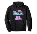 Roller Skate Funny 70S 80S Skating Hoodie - Aesthetic Graphic for Adults - T-Shirt, Sweatshirt, Hoodie