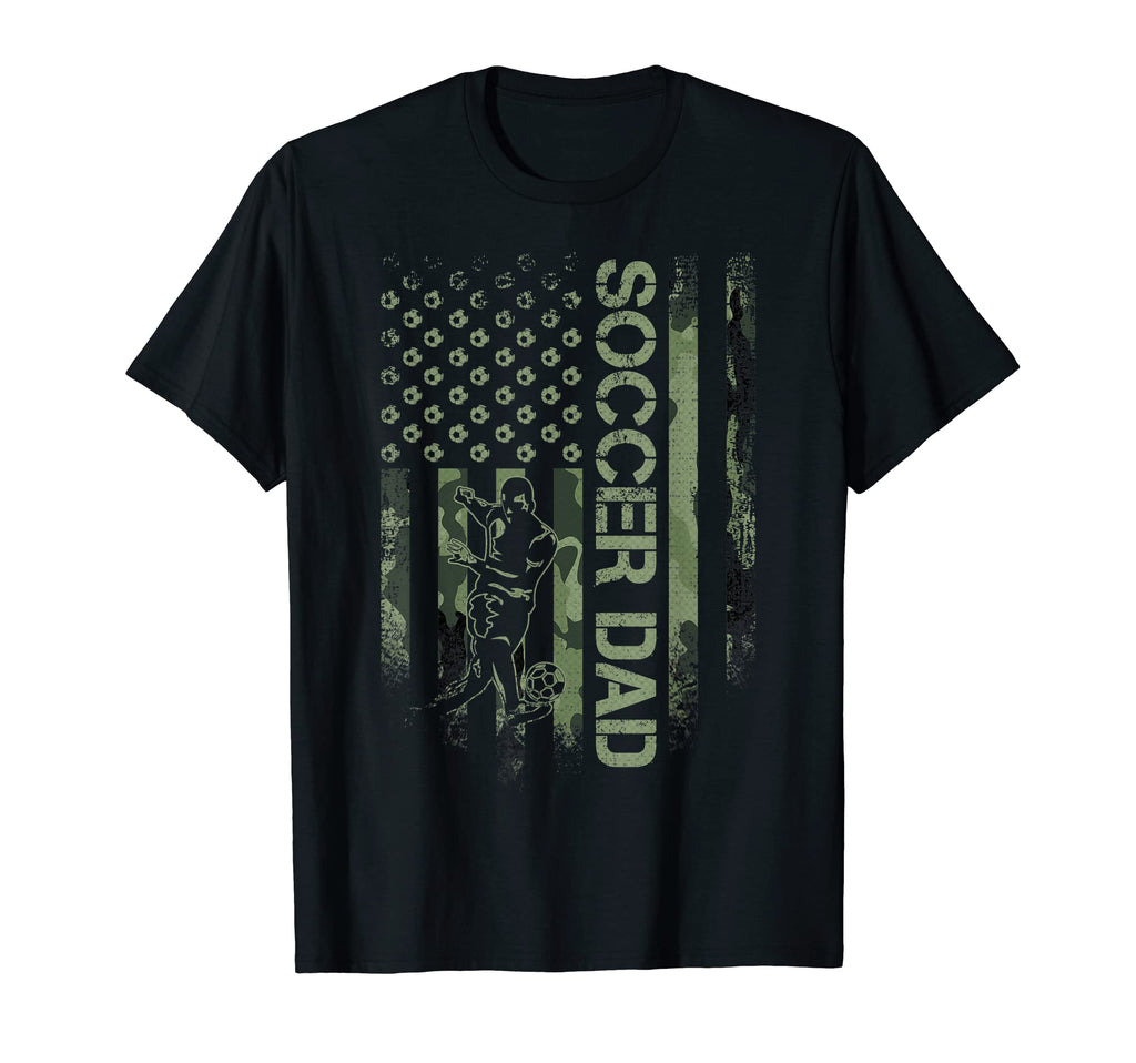 Usa Camouflage Proud Soccer Dad T-Shirt - Fun Novelty Design Men Women - T-Shirt, Sweatshirt, Hoodie