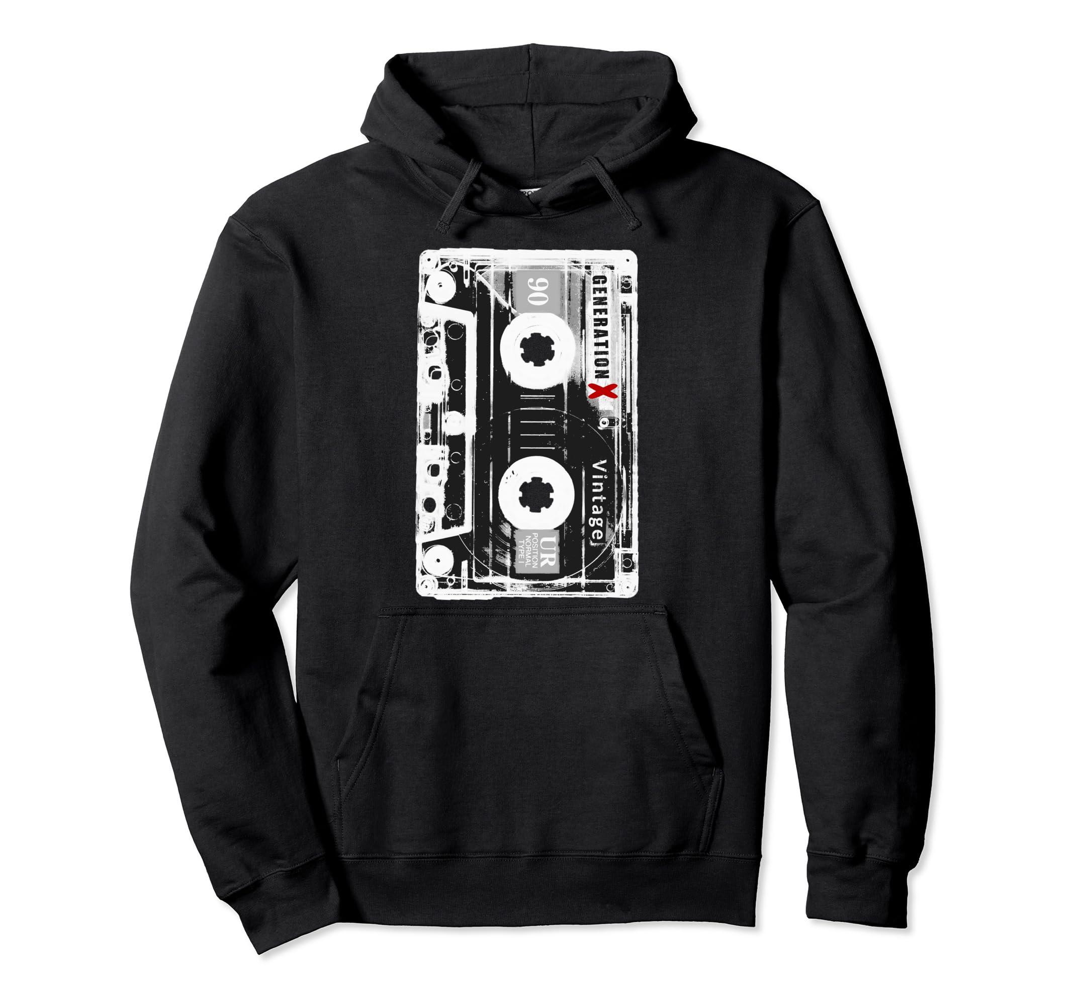 Gen X Cassette Tape Generation X Hoodie - Fun Novelty Design Men Women - T-Shirt, Sweatshirt, Hoodie