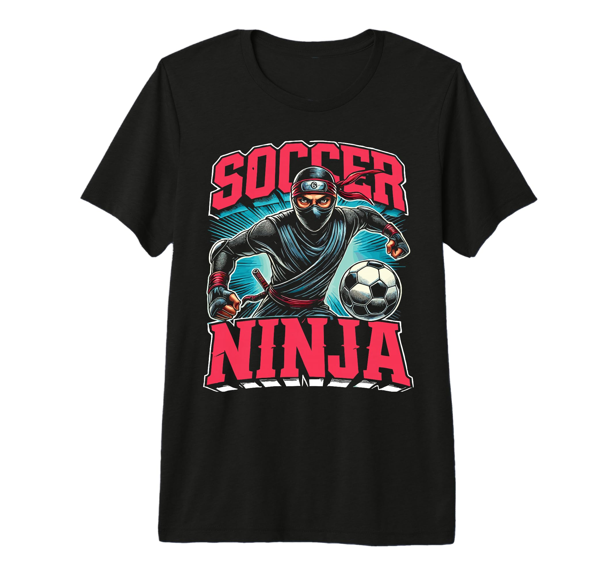 Soccer Goalkeeper Soccer Ninja T-Shirt - Fun Novelty Design for Adults - T-Shirt, Sweatshirt, Hoodie