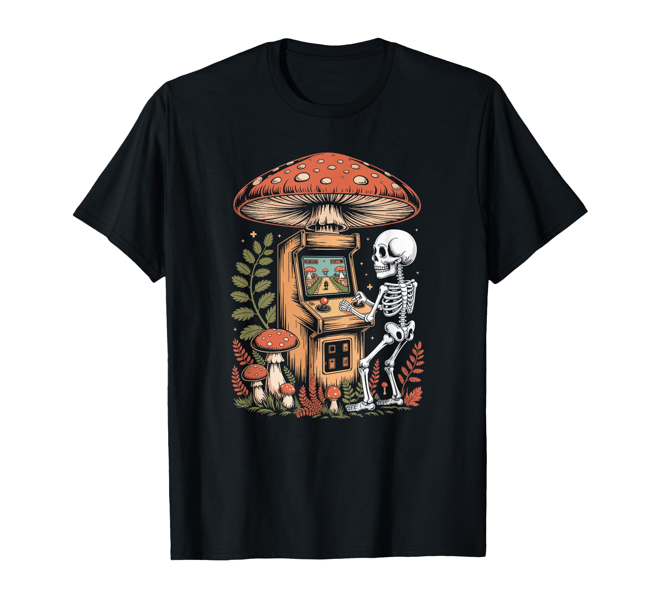 Arcade Skeleton Player Under T-Shirt - Streetwear Style for Adults - T-Shirt, Sweatshirt, Hoodie