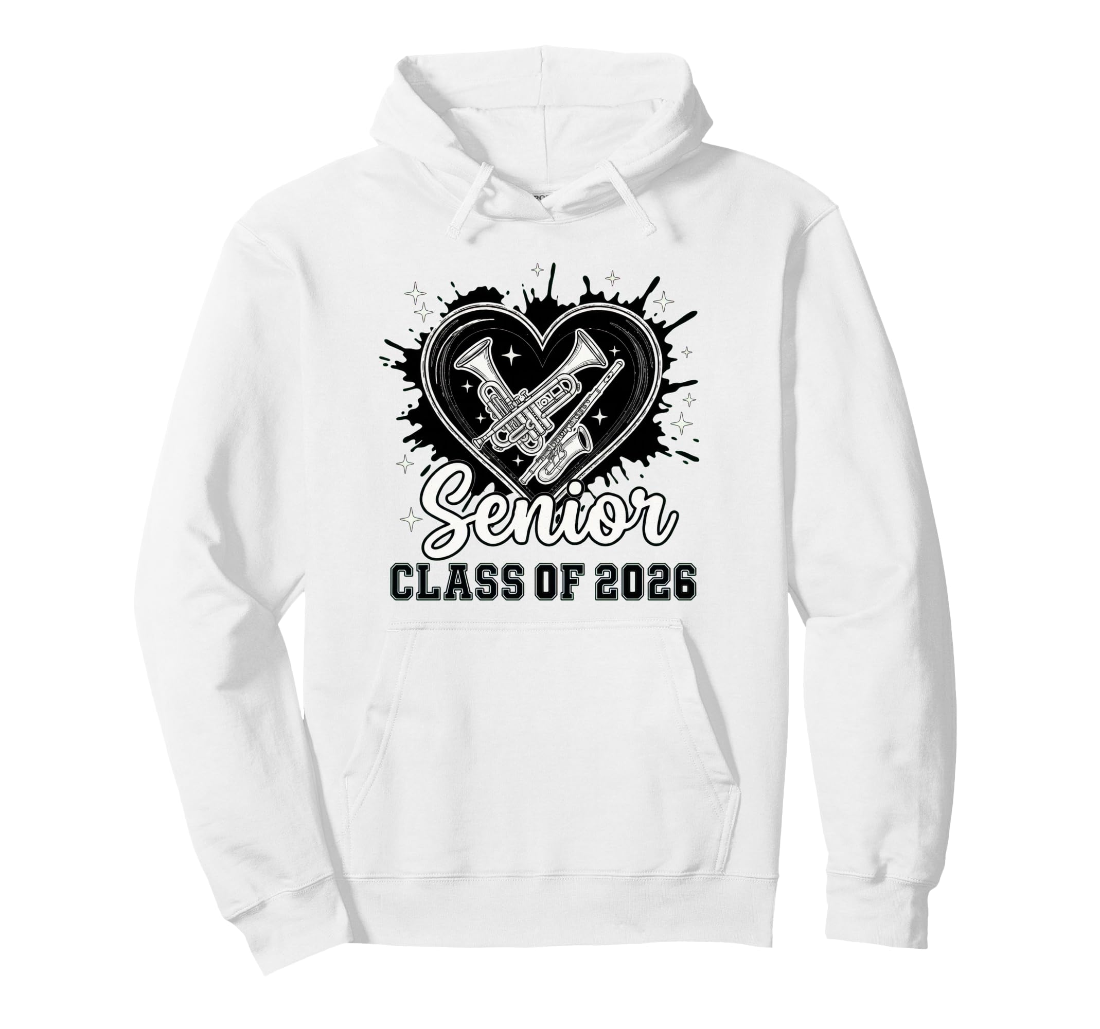 Senior Class 2026 Concert Band Hoodie - Minimalist Print Men Women - T-Shirt, Sweatshirt, Hoodie