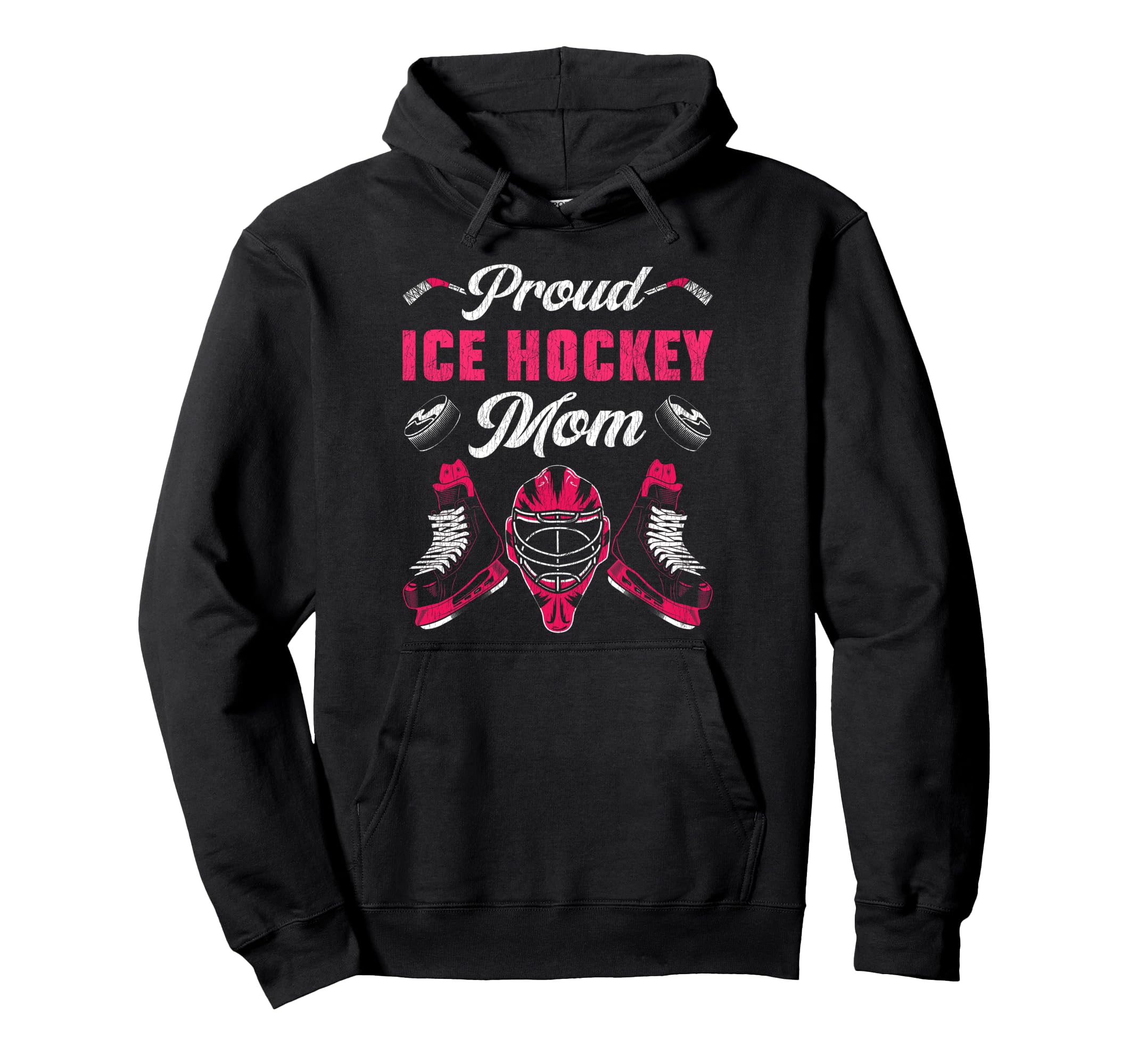 Ice Hockey Goalie Mom Mother Goalkeeper Hoodie - Graphic Print for Adults - T-Shirt, Sweatshirt, Hoodie