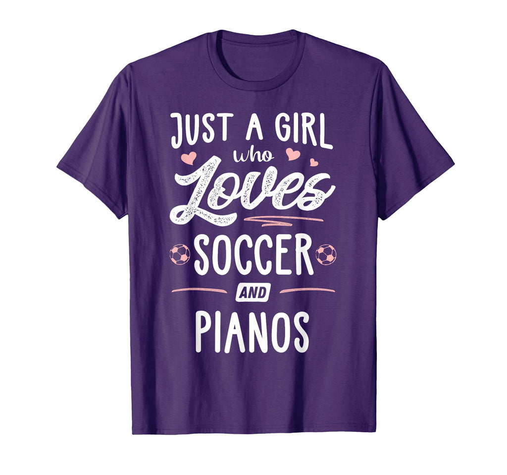 Just Who Loves Soccer And Pianos Gift T-Shirt - Custom Art Print for Adults - T-Shirt, Sweatshirt, Hoodie