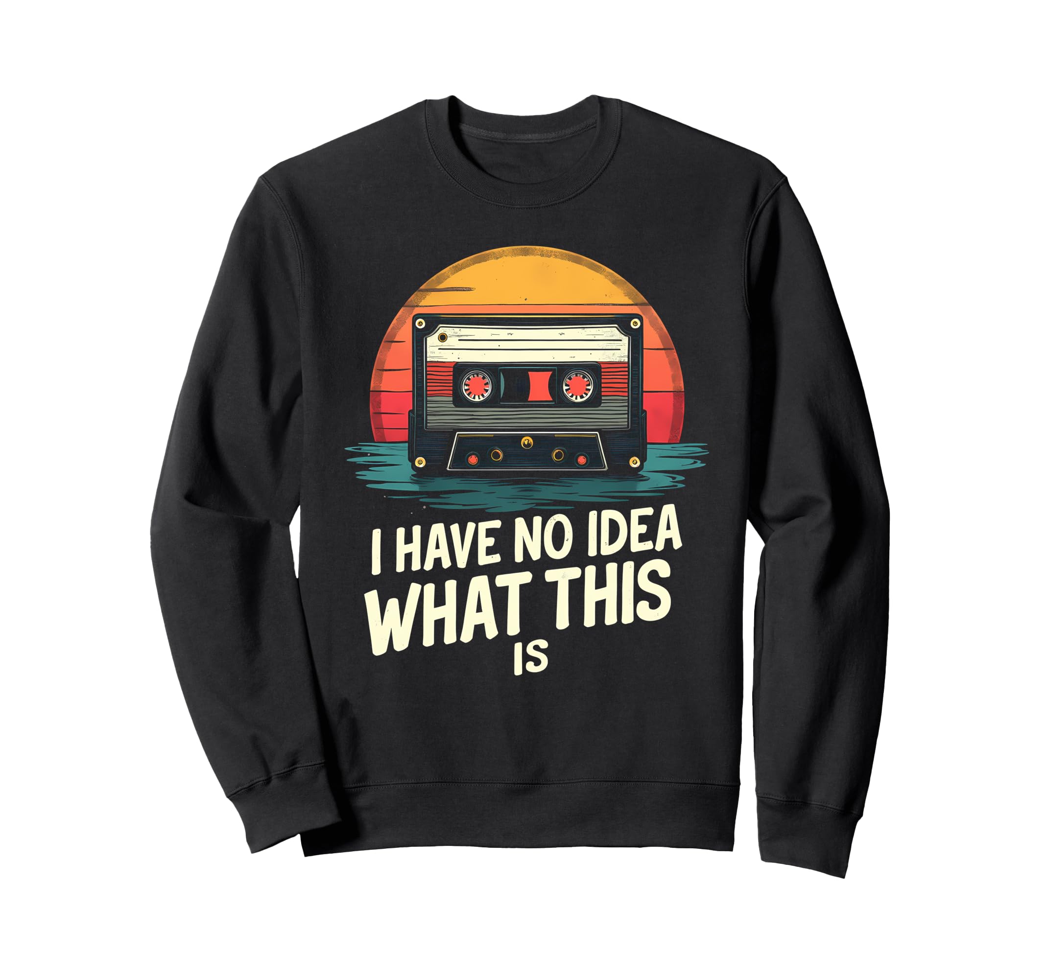 Humorous Cassette Tape Confusion Sweatshirt - Casual Everyday Wear Unisex - T-Shirt, Sweatshirt, Hoodie