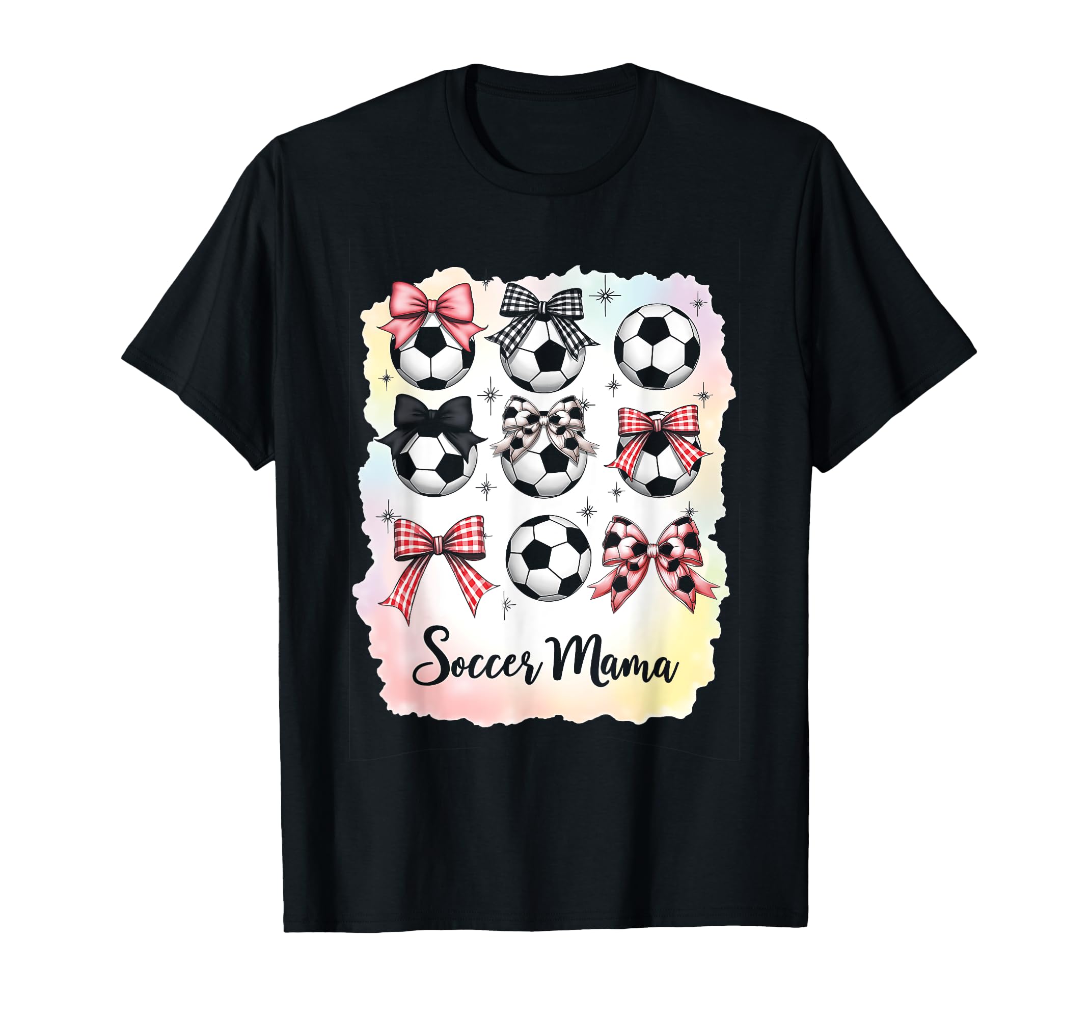 Soccer Mama Coquette Bow Soccer Mom Fan T-Shirt - Aesthetic Graphic Unisex - T-Shirt, Sweatshirt, Hoodie