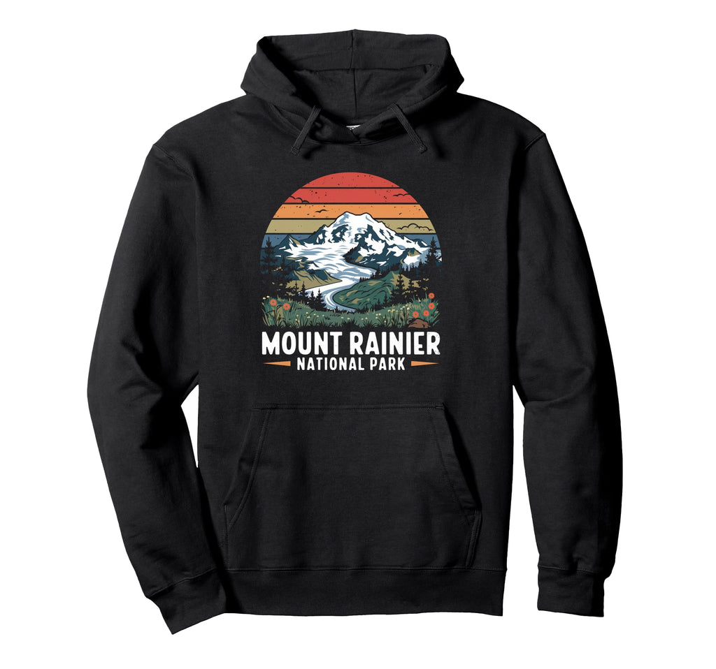 Mount Rainier National Park Adventure Hoodie - Minimalist Print for Adults - T-Shirt, Sweatshirt, Hoodie