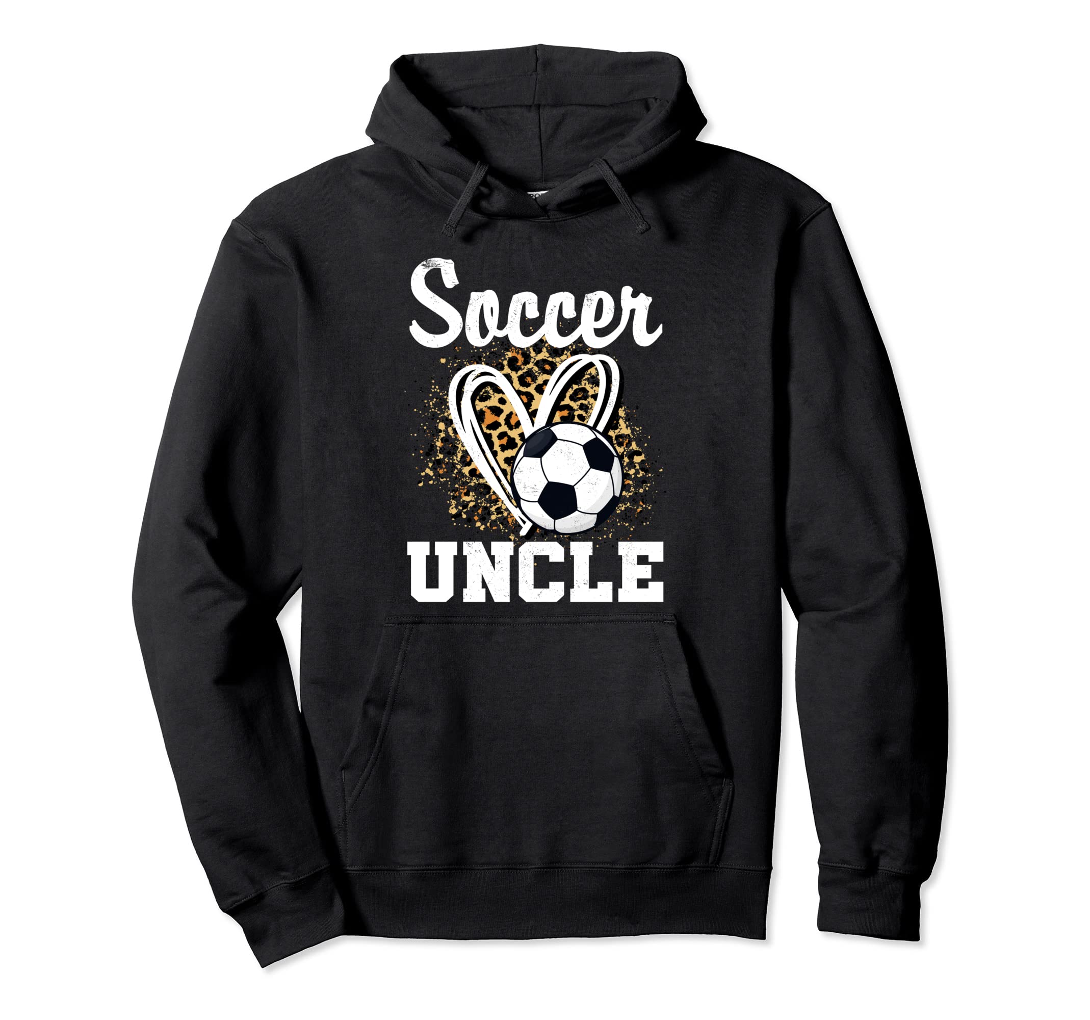 Soccer Uncle Leopard Heart Hoodie - Streetwear Style Unisex - T-Shirt, Sweatshirt, Hoodie