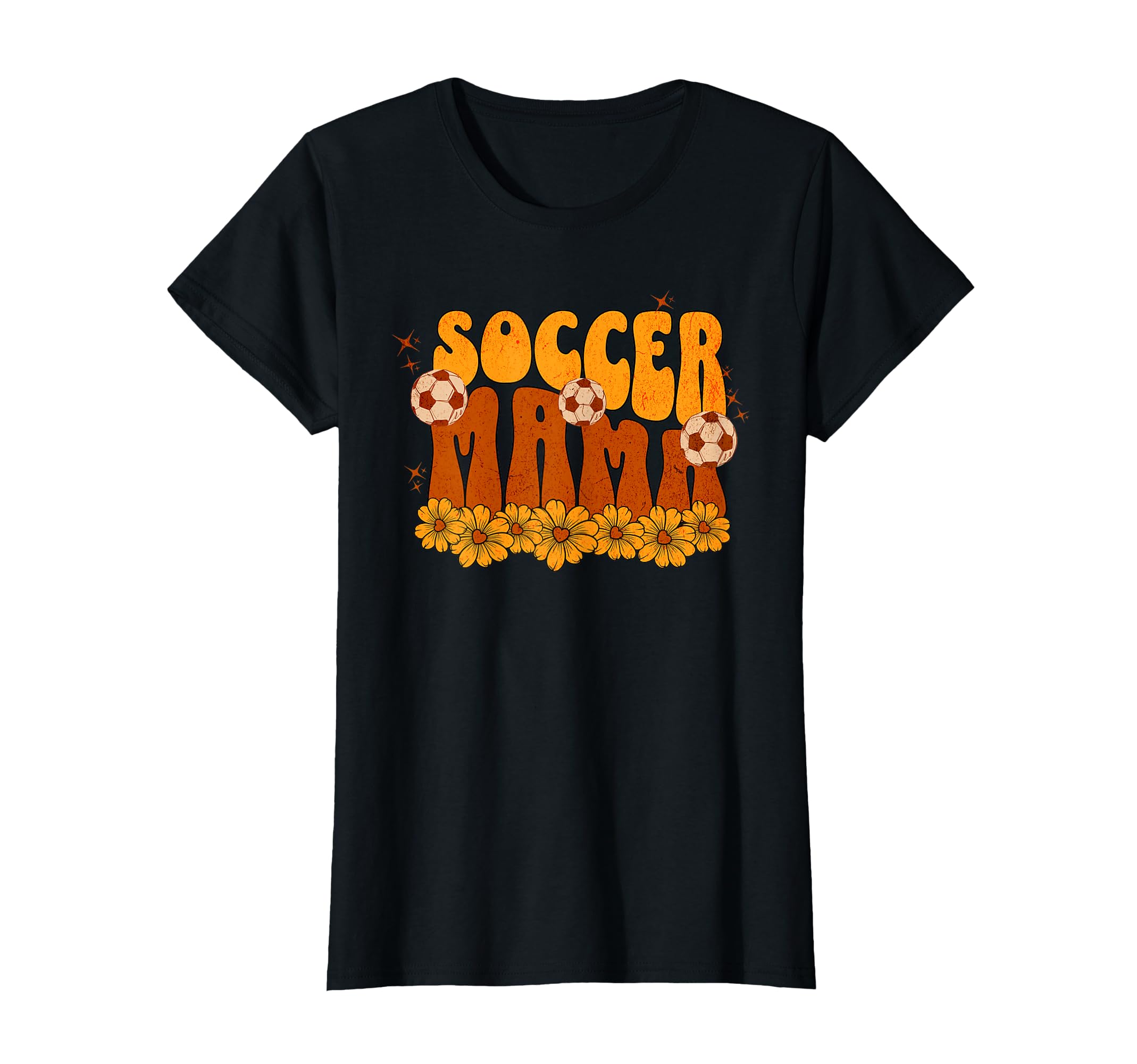 Proud Soccer Mom Flowers T-Shirt - Graphic Print for Adults - T-Shirt, Sweatshirt, Hoodie