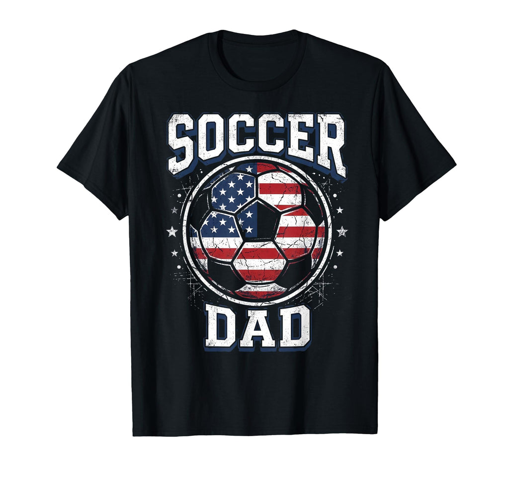 Soccer Dad Distressed Ball Fathers Day T-Shirt - Unique Graphic for Adults - T-Shirt, Sweatshirt, Hoodie