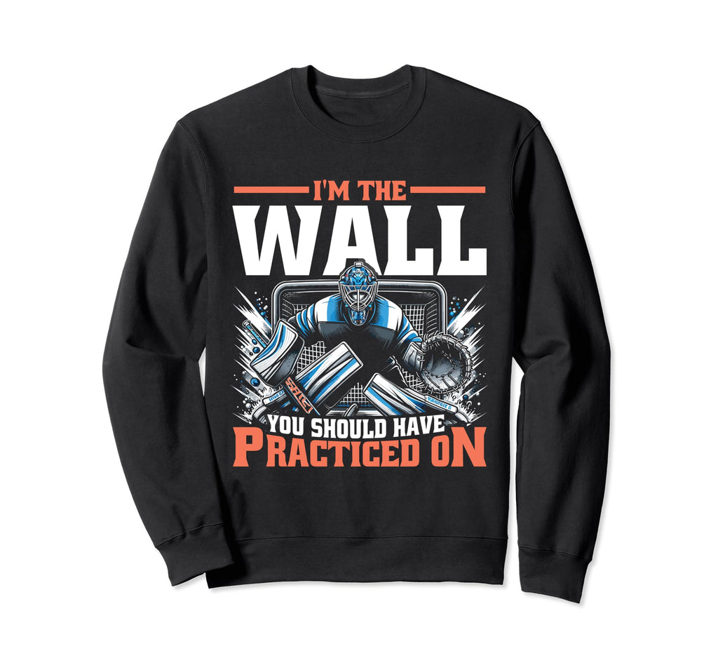 Funny Goalie Goalkeeper Ice Hockey Sweatshirt - Minimalist Print Unisex - T-Shirt, Sweatshirt, Hoodie