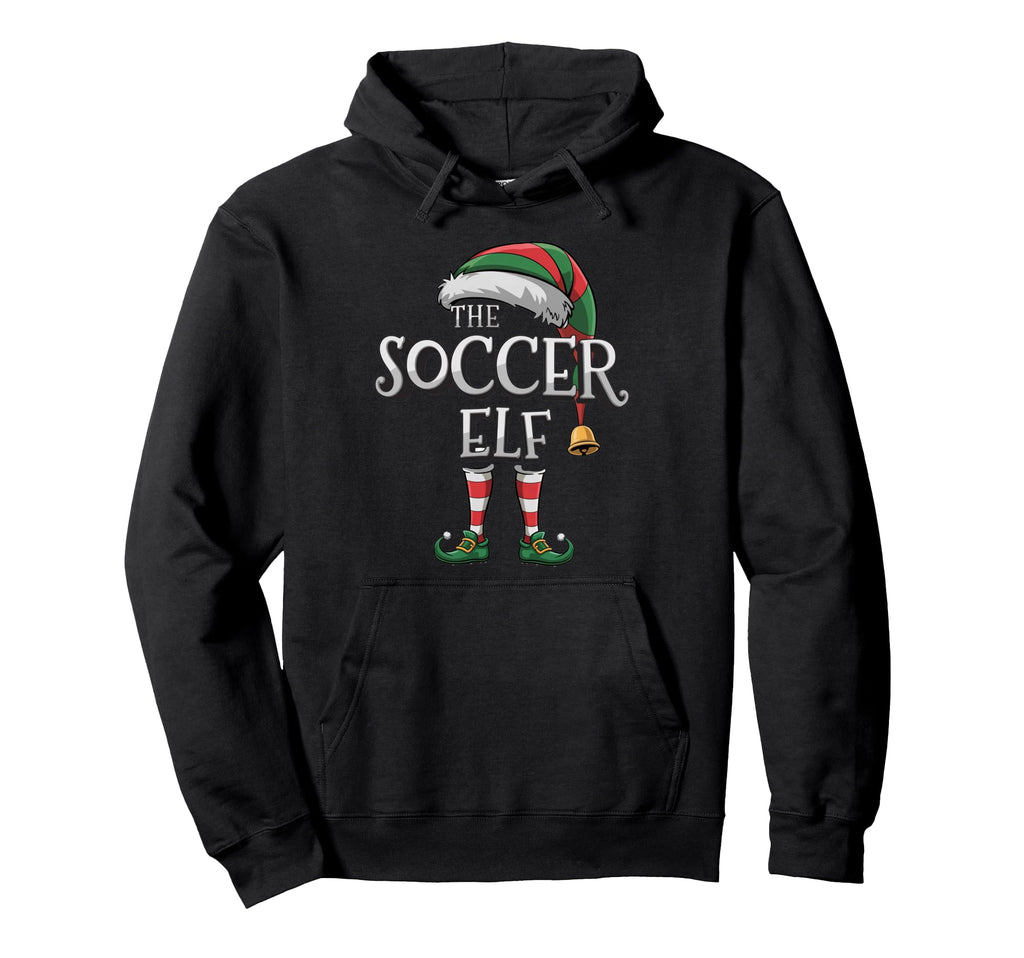 Soccer Elf Matching Family Soccer Elf Hoodie - Fun Novelty Design Men Women - T-Shirt, Sweatshirt, Hoodie