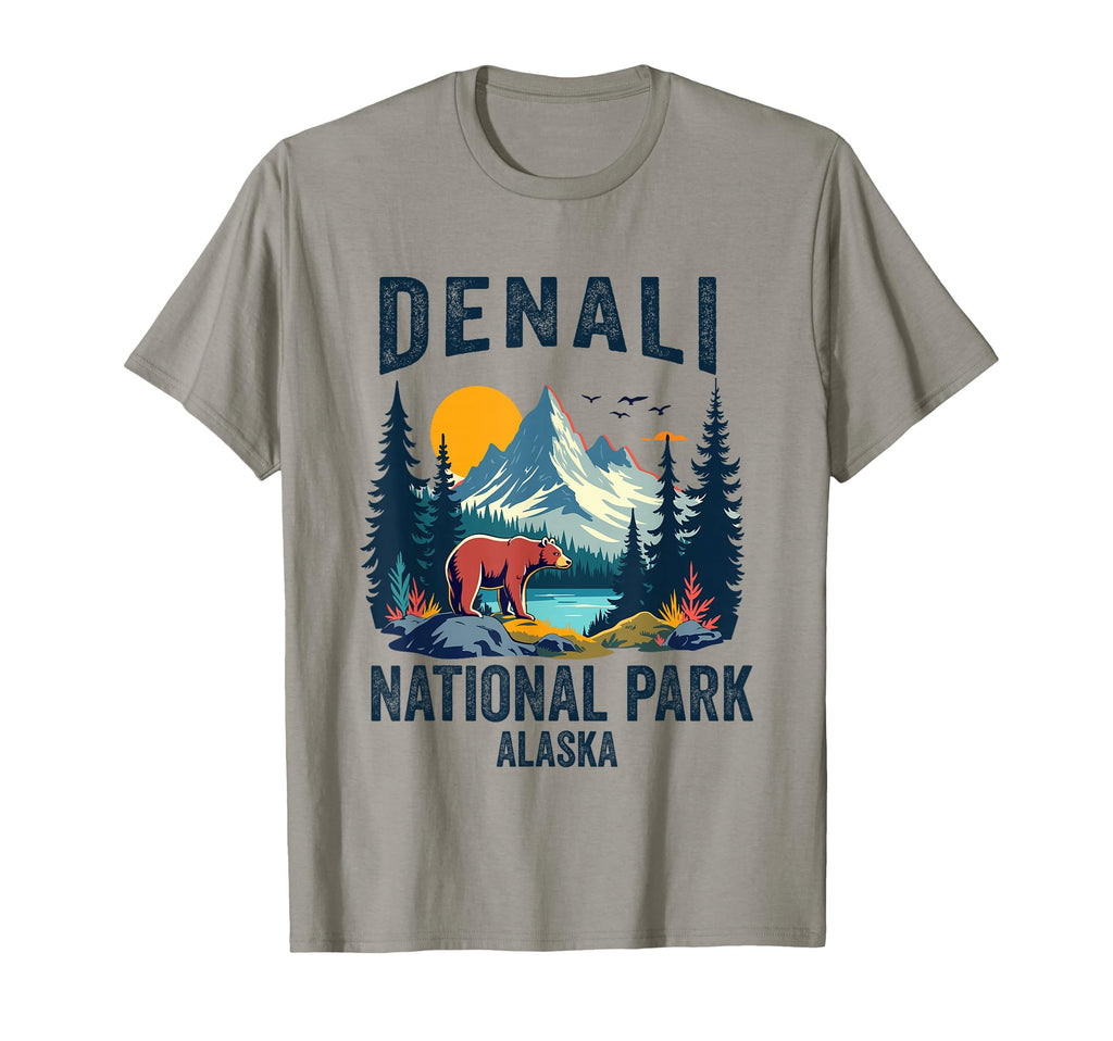 Denali National Park Souvenir Alaska T-Shirt - Custom Art Print Unisex - T-Shirt, Sweatshirt, Hoodie