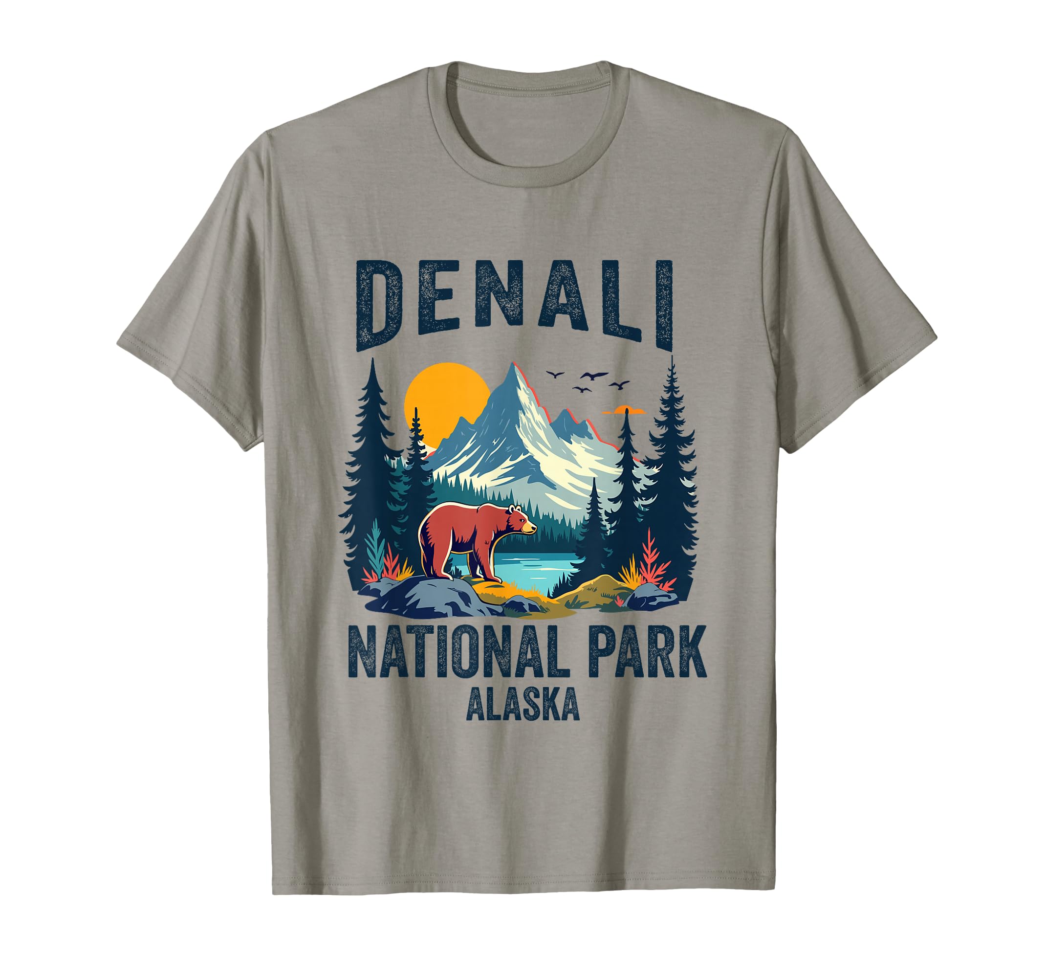 Denali National Park Souvenir Alaska T-Shirt - Custom Art Print Unisex - T-Shirt, Sweatshirt, Hoodie