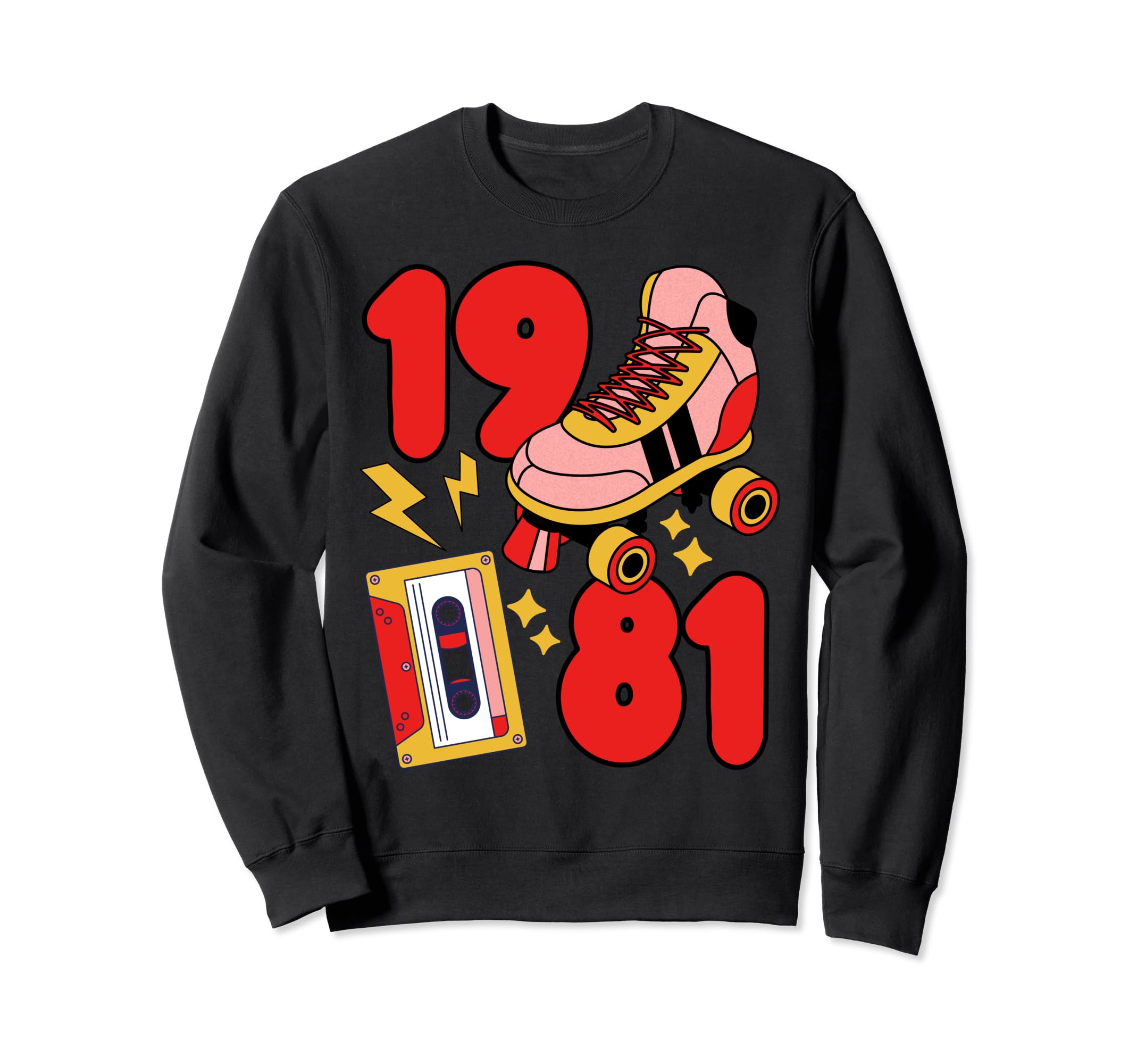 Old School 80S Vibes 1981 Hip Hop Sweatshirt - Trendy Graphic Unisex - T-Shirt, Sweatshirt, Hoodie