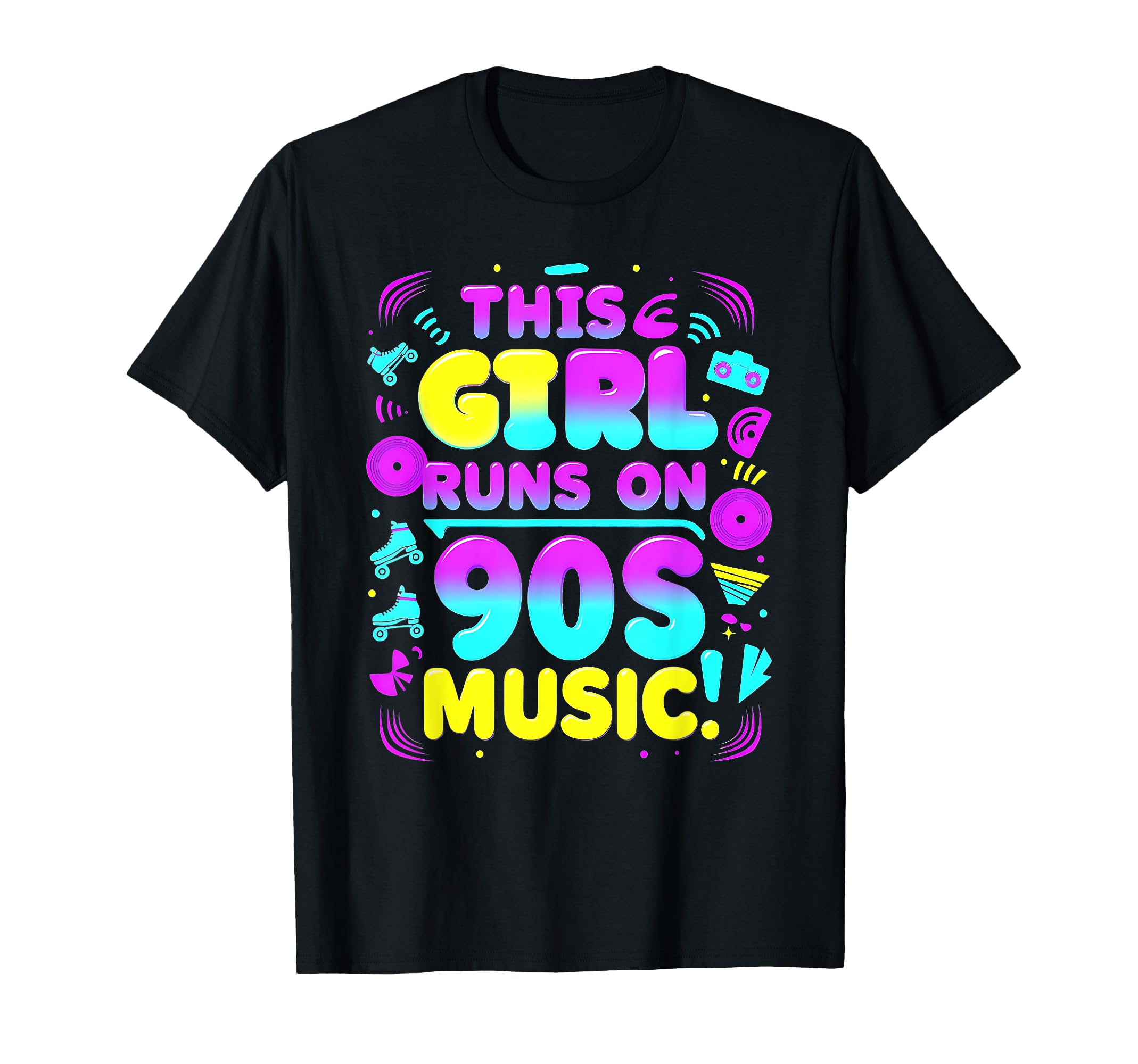 This Runs 90S Music Fun Roller Skate T-Shirt - Streetwear Style Men Women - T-Shirt, Sweatshirt, Hoodie