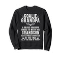 Hockey Goalie Grandpa Hockey Sweatshirt - Custom Art Print Men Women - T-Shirt, Sweatshirt, Hoodie