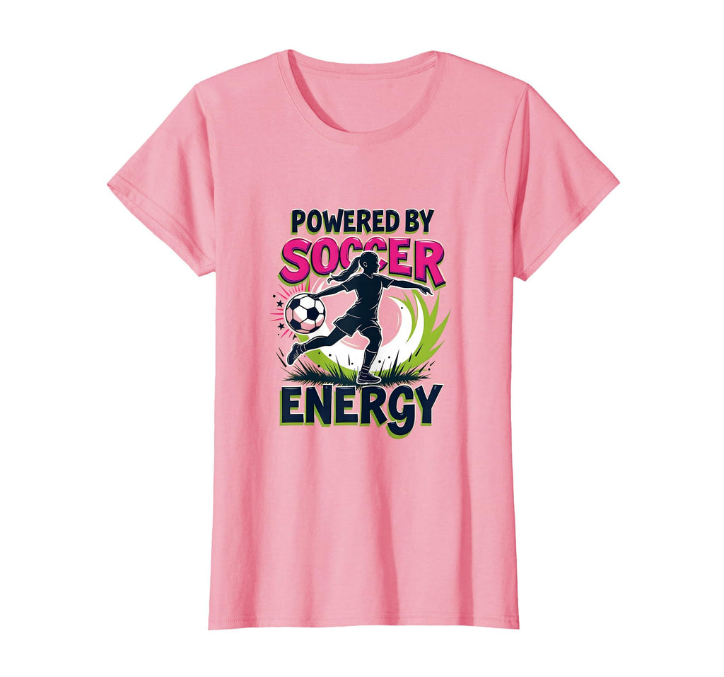 Powered Soccer Energy Sports T-Shirt - Custom Art Print Unisex - T-Shirt, Sweatshirt, Hoodie