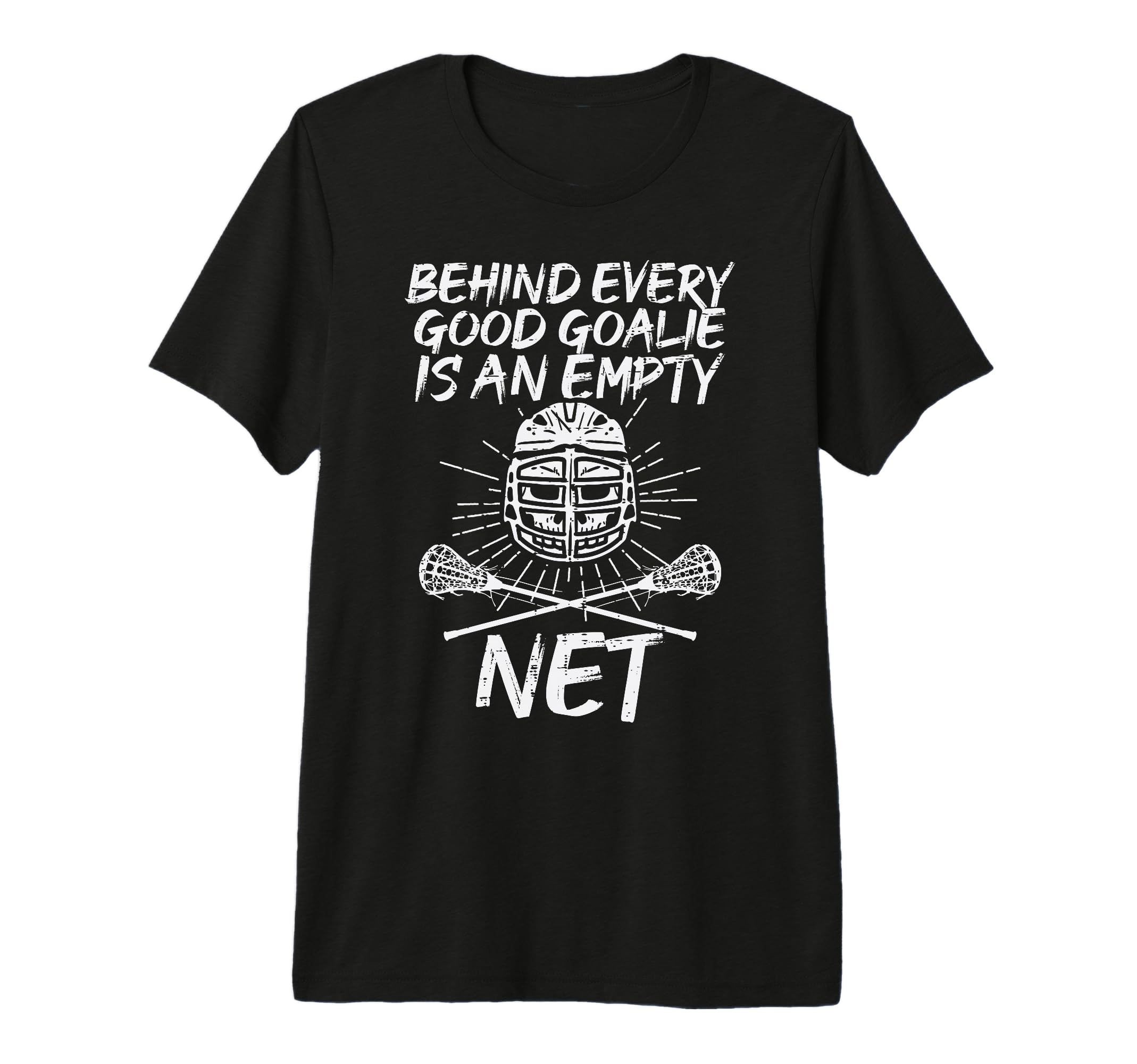 Behind Good Goalie Empty Net T-Shirt - Aesthetic Graphic for Adults - T-Shirt, Sweatshirt, Hoodie