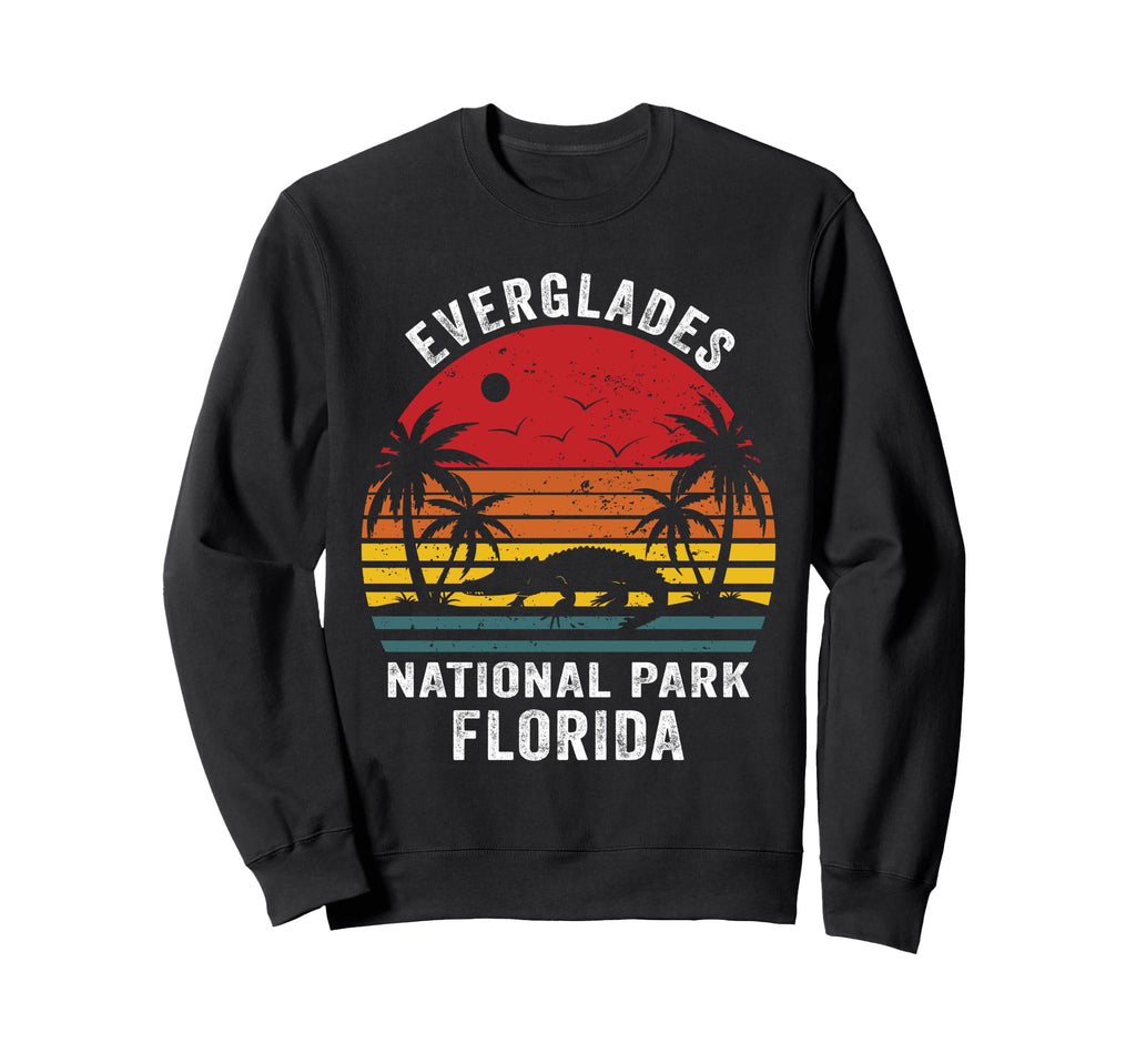 Everglades National Park Alligators Sweatshirt - Minimalist Print Unisex - T-Shirt, Sweatshirt, Hoodie