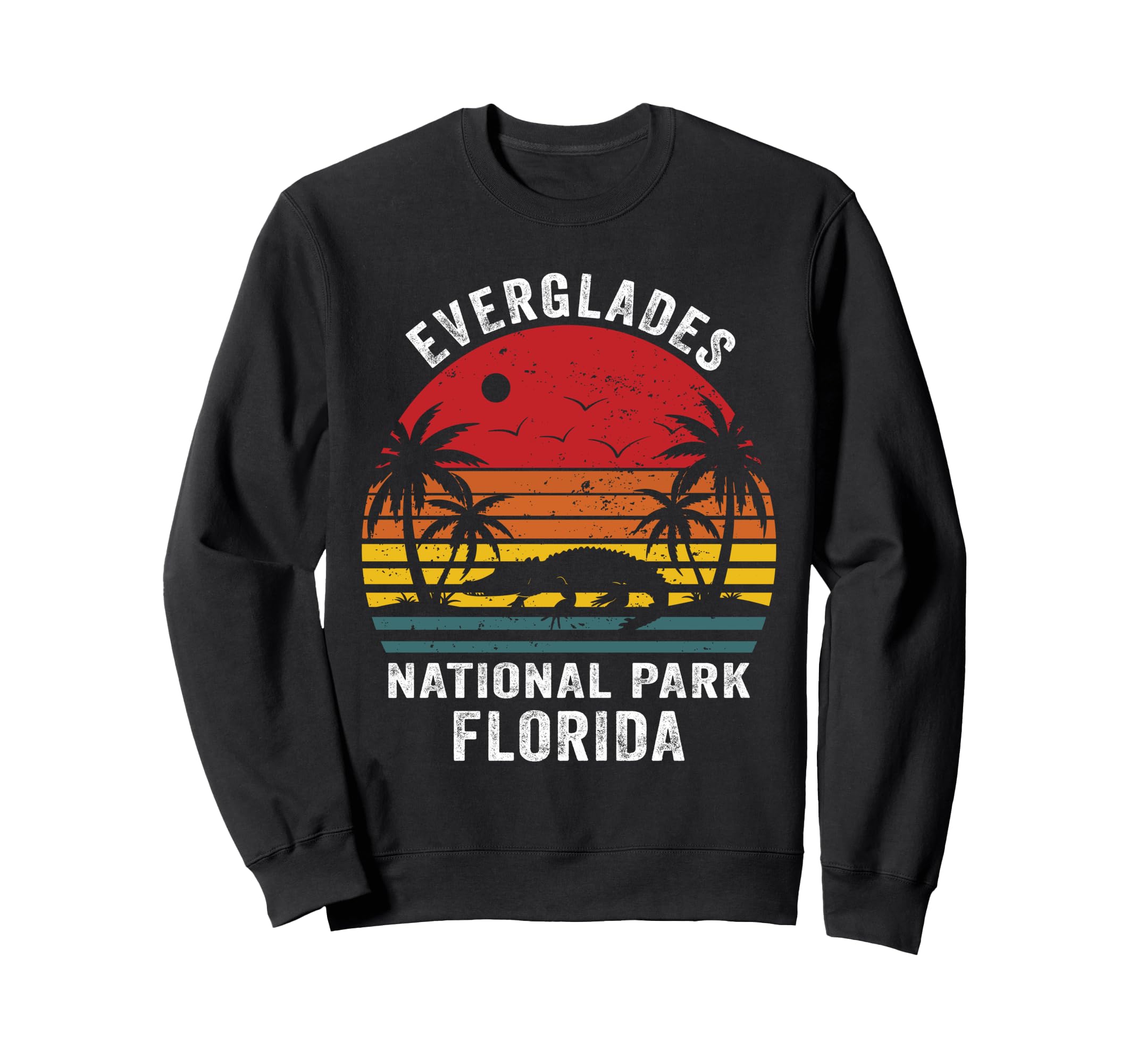 Everglades National Park Alligators Sweatshirt - Minimalist Print Unisex - T-Shirt, Sweatshirt, Hoodie