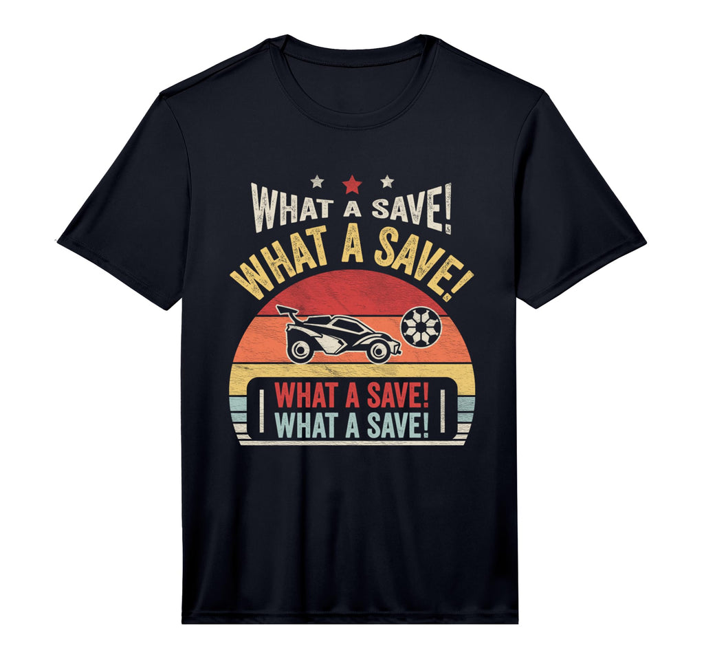 What Save Soccer Car League Performance T-Shirt - Minimalist Print Unisex - T-Shirt, Sweatshirt, Hoodie