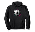 Soccer Ball Heart Mom Fan Parent Hoodie - Novelty Apparel Men Women - T-Shirt, Sweatshirt, Hoodie