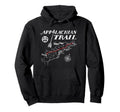 Appalachian Trail Map Minimalist Hiking Hoodie - Unique Graphic Men Women - T-Shirt, Sweatshirt, Hoodie