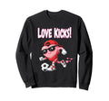 Valentine Gift Soccer Heart Sweatshirt - Casual Everyday Wear Men Women - T-Shirt, Sweatshirt, Hoodie