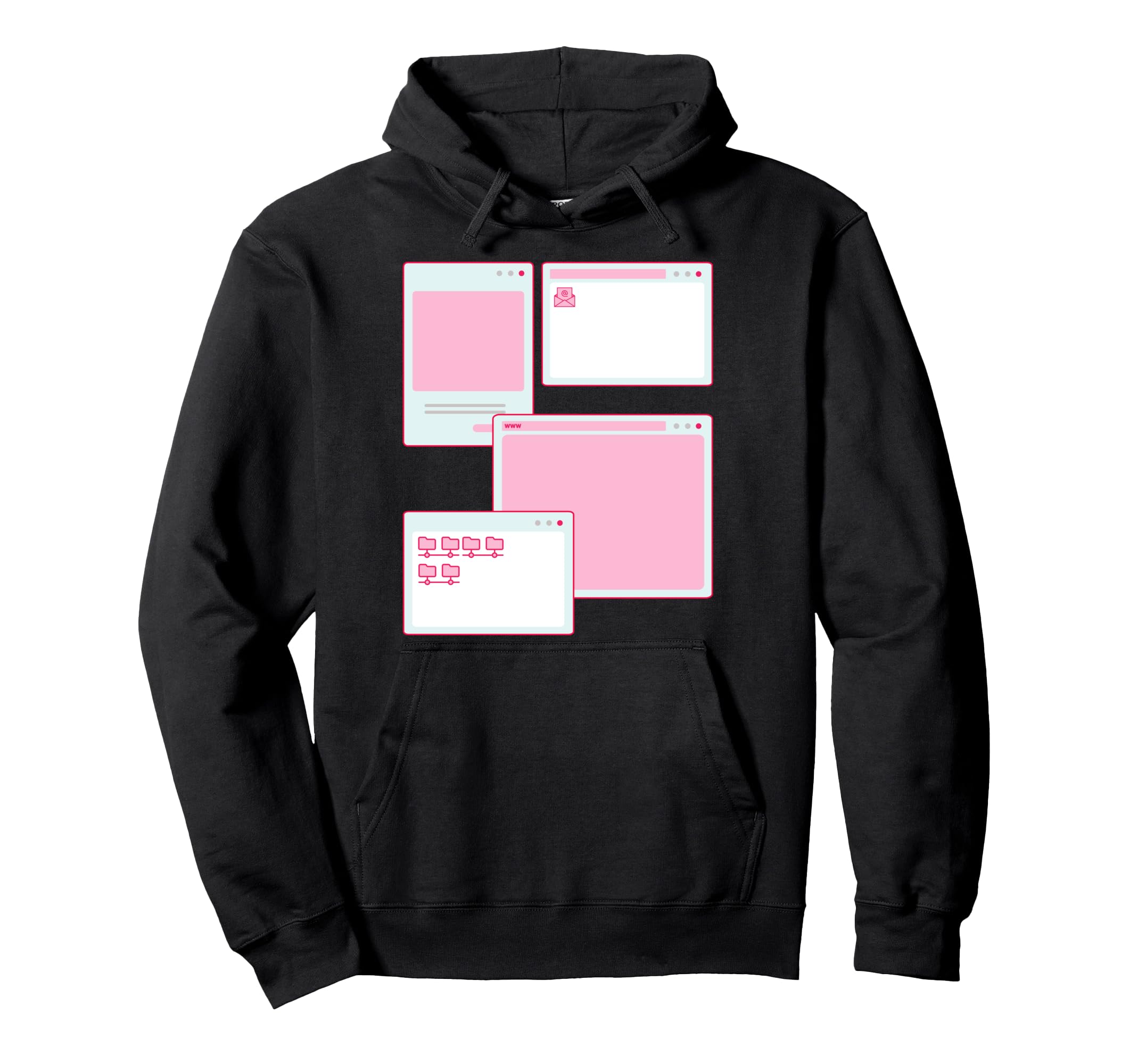 Vaporwave Aesthetic 90S Grunge Kawaii E Hoodie - Graphic Print Unisex - T-Shirt, Sweatshirt, Hoodie