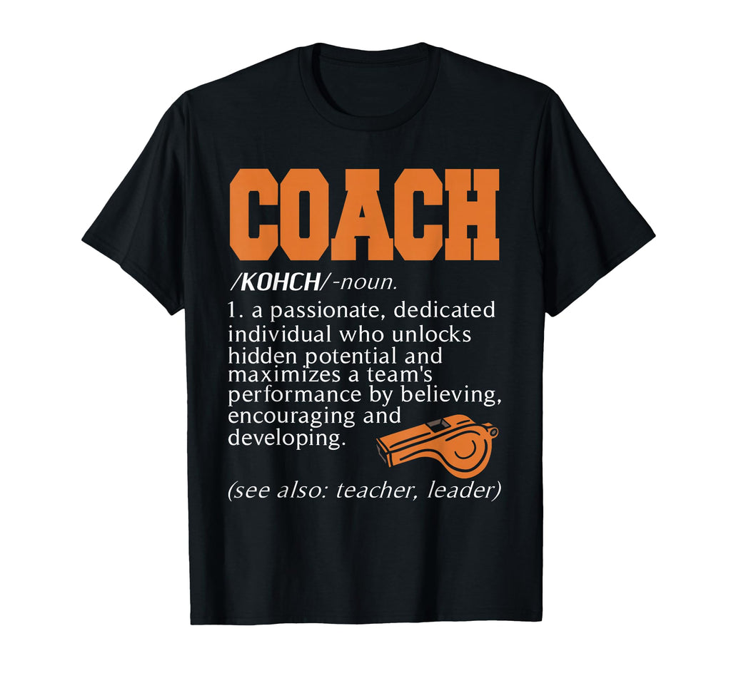 Coach Definition Motivational Team T-Shirt - Minimalist Print for Adults - T-Shirt, Sweatshirt, Hoodie