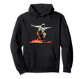 Skateboard Skateboarder Skater Fire Hoodie - Novelty Apparel Unisex - T-Shirt, Sweatshirt, Hoodie