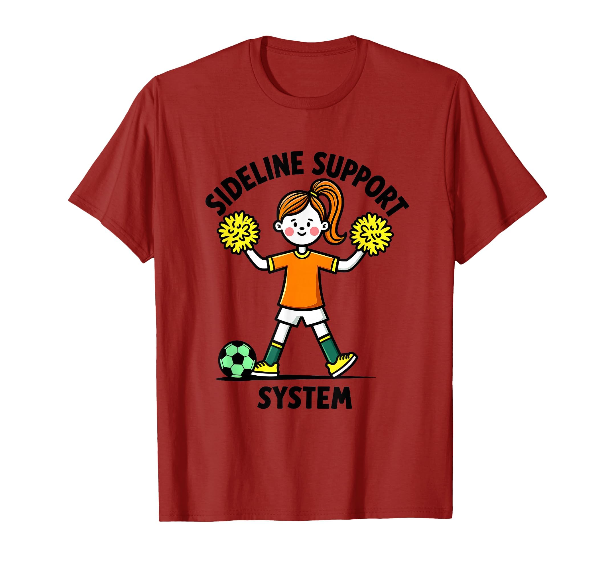 Sideline Support System Soccer Mom T-Shirt - Unique Graphic Men Women - T-Shirt, Sweatshirt, Hoodie